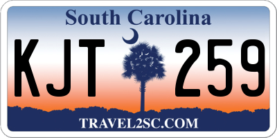 SC license plate KJT259