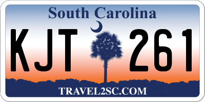 SC license plate KJT261