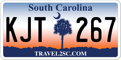 SC license plate KJT267