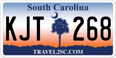 SC license plate KJT268