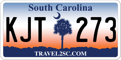 SC license plate KJT273