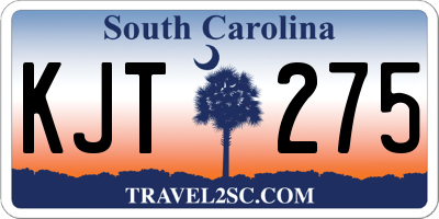 SC license plate KJT275