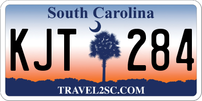 SC license plate KJT284