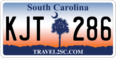 SC license plate KJT286