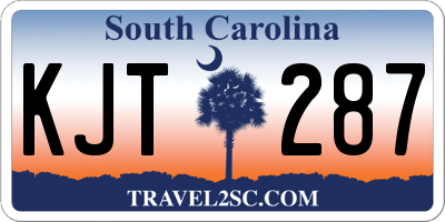 SC license plate KJT287