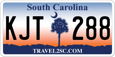 SC license plate KJT288