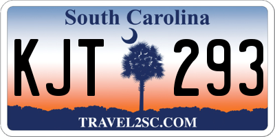 SC license plate KJT293