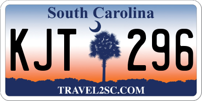 SC license plate KJT296