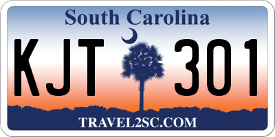 SC license plate KJT301