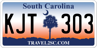 SC license plate KJT303