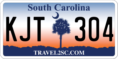 SC license plate KJT304