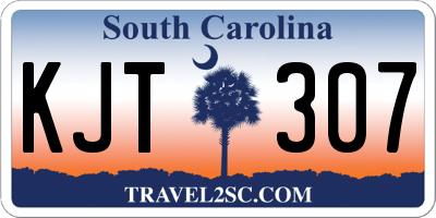 SC license plate KJT307