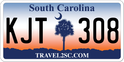 SC license plate KJT308
