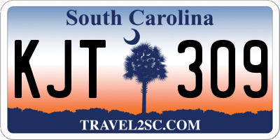 SC license plate KJT309