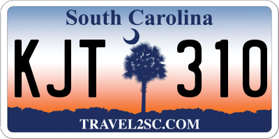 SC license plate KJT310