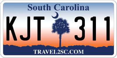 SC license plate KJT311