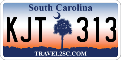 SC license plate KJT313