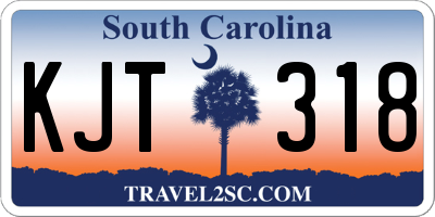 SC license plate KJT318