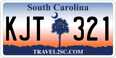 SC license plate KJT321