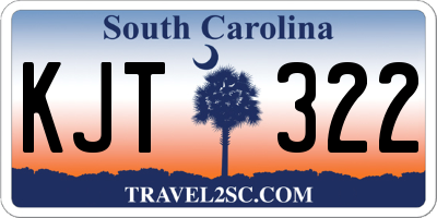 SC license plate KJT322