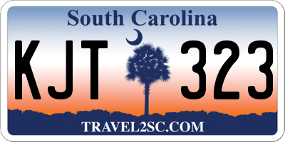 SC license plate KJT323