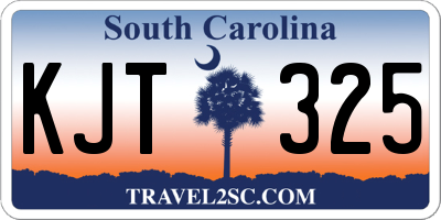 SC license plate KJT325