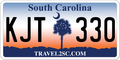 SC license plate KJT330