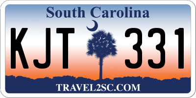 SC license plate KJT331
