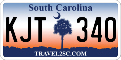 SC license plate KJT340
