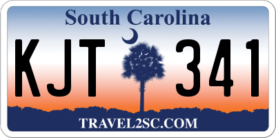 SC license plate KJT341
