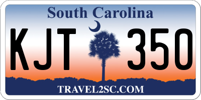 SC license plate KJT350