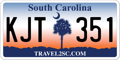 SC license plate KJT351