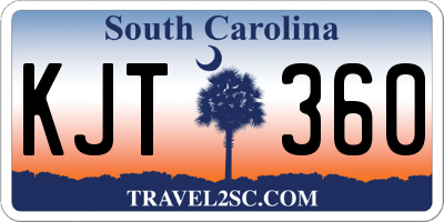 SC license plate KJT360