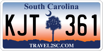 SC license plate KJT361
