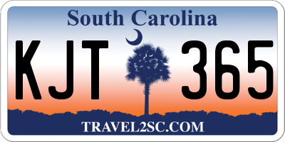 SC license plate KJT365