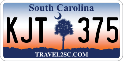 SC license plate KJT375
