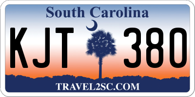 SC license plate KJT380