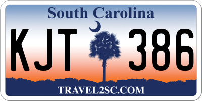 SC license plate KJT386