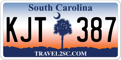 SC license plate KJT387
