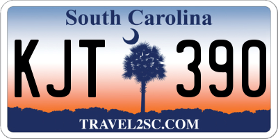 SC license plate KJT390