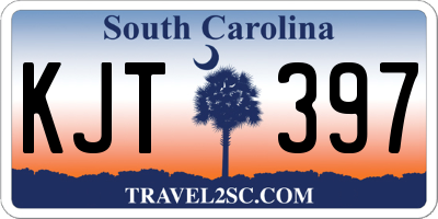 SC license plate KJT397
