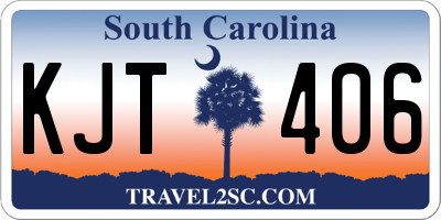 SC license plate KJT406
