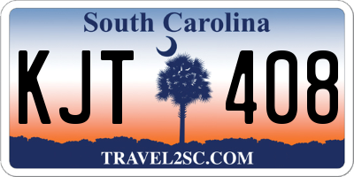 SC license plate KJT408