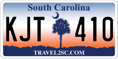 SC license plate KJT410