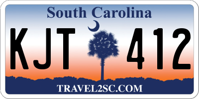 SC license plate KJT412