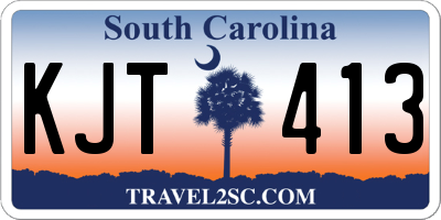 SC license plate KJT413