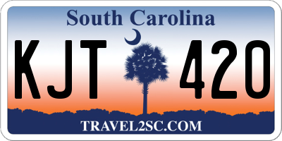 SC license plate KJT420