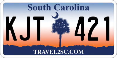 SC license plate KJT421