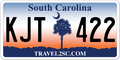 SC license plate KJT422