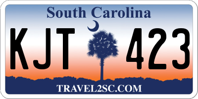 SC license plate KJT423